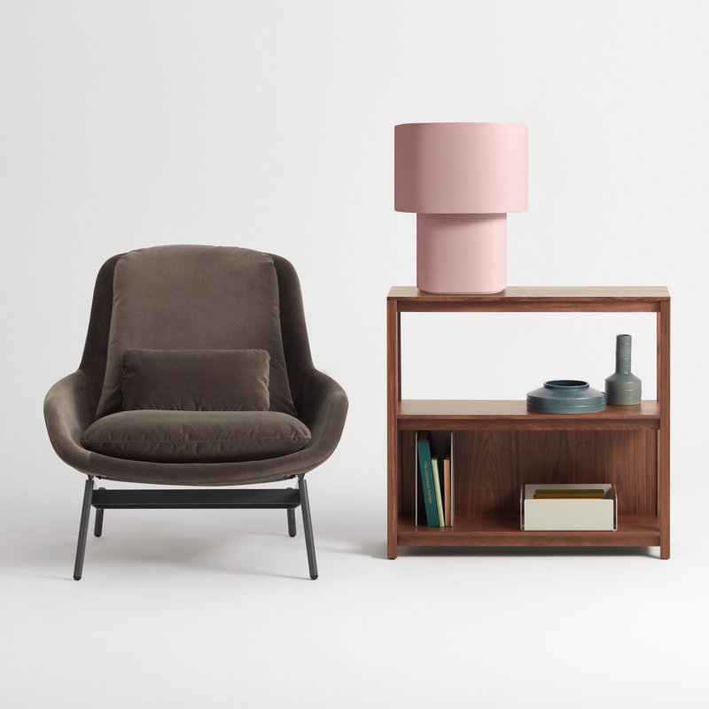 Hilla Table Lamp, Blush, 21”H x 18” W x 13” D