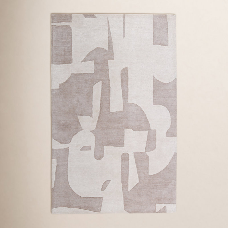 Tapis taupe / crème Kincaid, Rectangle 10 pi x 14 pi