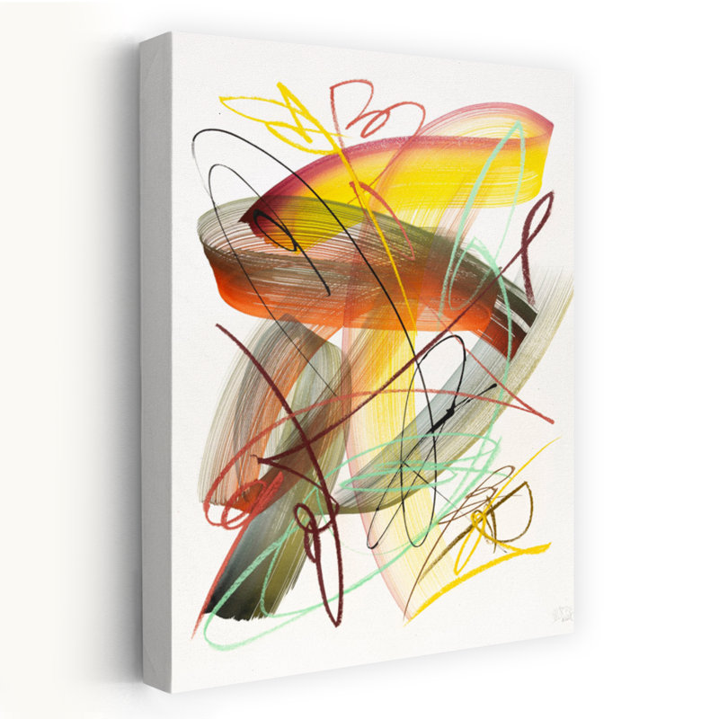 Art contemporain contemporain abstrait, H 18 po x l 12 po