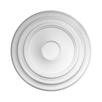 1-1/2 in x 32-11/16 in OD Plain Polyurethane Medallion Moulding