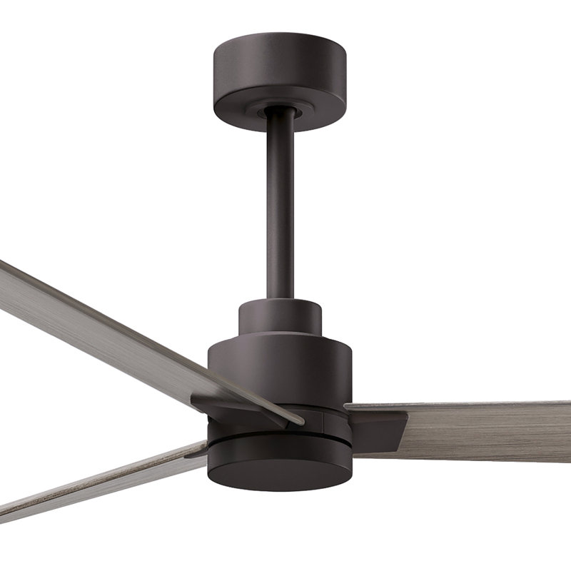 Ventilateur de plafond Alessandra, Gris cendré, Bronze texturé