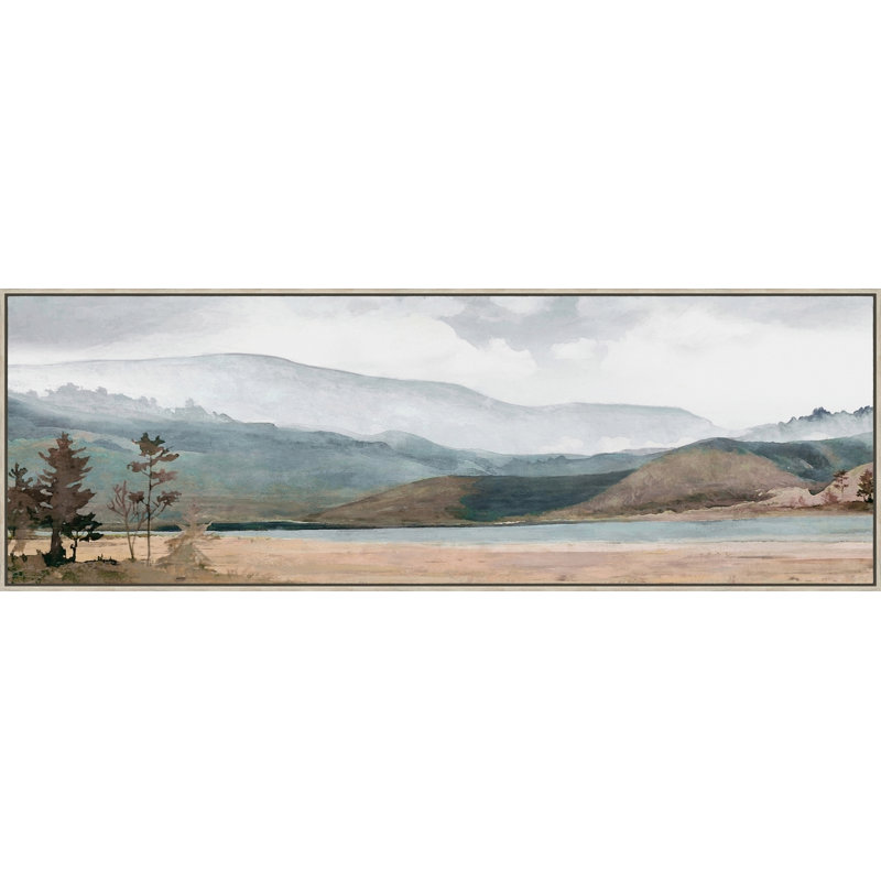 Teal Lake Canvas Wall Art