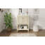 Meuble-lavabo de luxe moderne de 24 po avec lavabo en céramique, meuble de salle de bain avec tablette ouverte et rangement fermé-1693612674