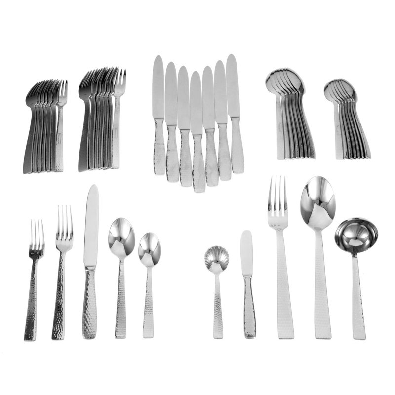 Ricci Argentieri Martello Stainless Steel Flatware Set - Service for 8