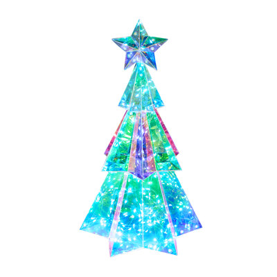 15 in Prismatic Iridescent Christmas Tree