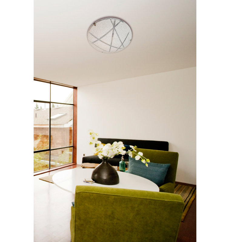 Shelly Glass Flush Mount