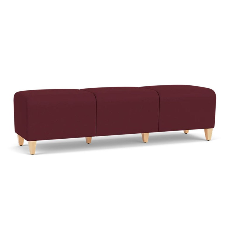 Siena Lounge Reception 3 Seat Bench, Natural, Open House Wine
