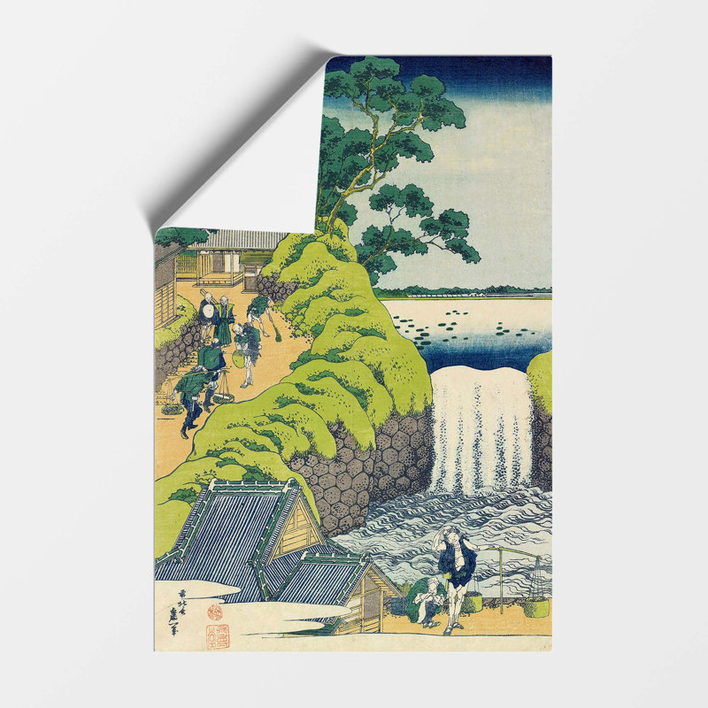 Aoigaoka Waterfall In The Eastern Capital by Katsushika Hokusai - No Frame Painting, 59.4 cm H x 42 cm W