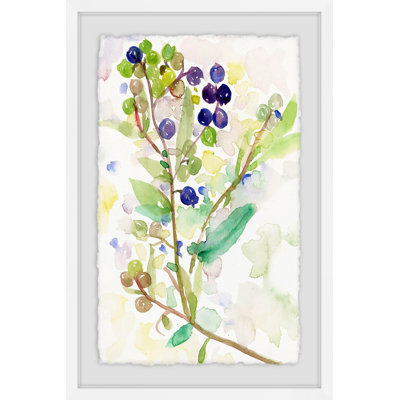 «Grape Vine» par Lindsay Megahed - Peinture encadrée
