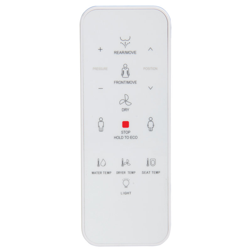 White Elongated Electric Heated Bidet Toilet Seat
