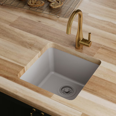 Karran Quartz 16-5/8'' X 16-5/8'' Undermount Bar Sink
