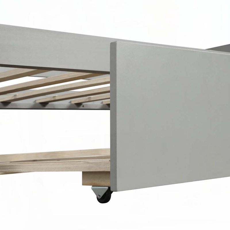 Lit de jour en bois avec couchette, Grey