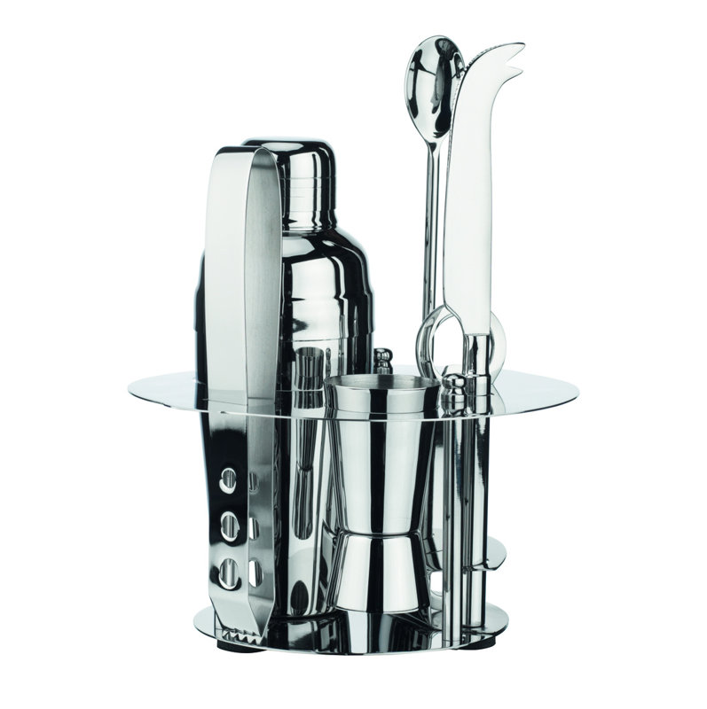 Dublin Crystal Ice Bucket & Bar Tool Set