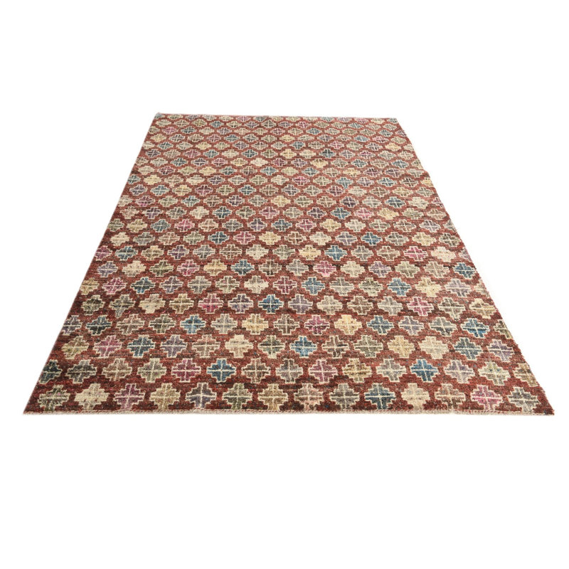 Tapis rouge rouille Iniguez