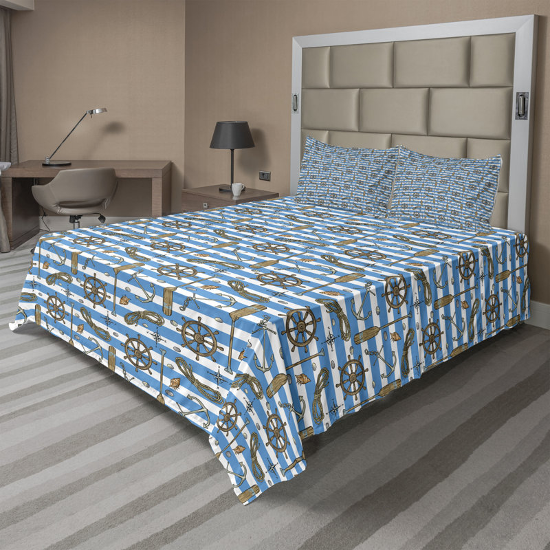 Microfiber Sheet Set, King Sheet Set + Fitted Sheet + 2 Pillowcases