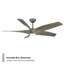 Zephyr 5 5-Blade Smart Ceiling Fan-852365511