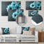  «Blue Mon monochrome Mums Garden Scenery II - Mums, art mural-106117511-106117518