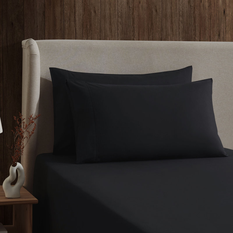 Ensemble de draps Luxury Collection Classic, Double, Noir majestueux