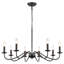 Lustre de style campagnard linéaire classique à 8 lumières de style bougie Aretzy pour îlot de cuisine-1949209299
