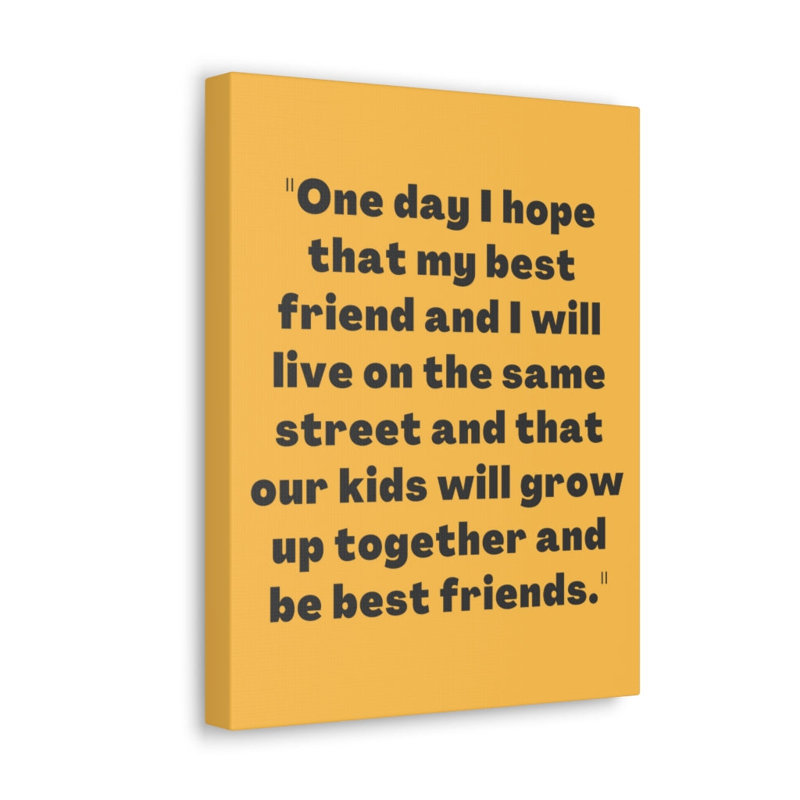 My Bestfriend And I - Wrapped Canvas Print, 41cm H x 30cm W