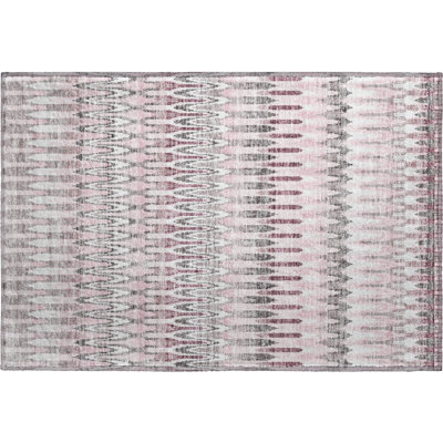 Premium Machine Washable Prisco Pink Rug