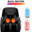 Fauteuil de massage chauffant inclinable en similicuir à largeur réglable et chauffant-513810535