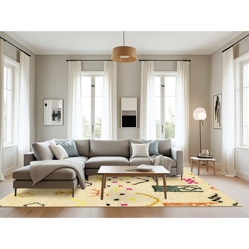 Tapis abstrait moderne 2932, Rectangle 8 pi x 10 pi