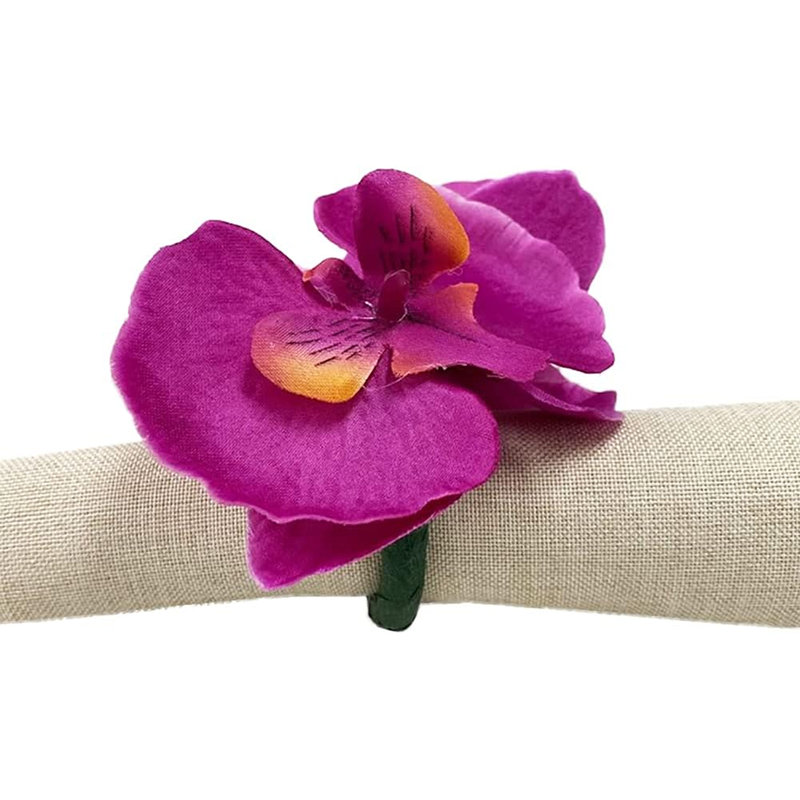 Plastique, anneau de serviette en tissu, Violet
