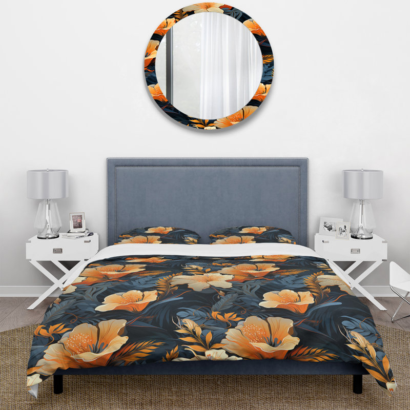 Ensemble de housse de couette Tropical Twilight, Housse de couette pour très grand lit et 2 très