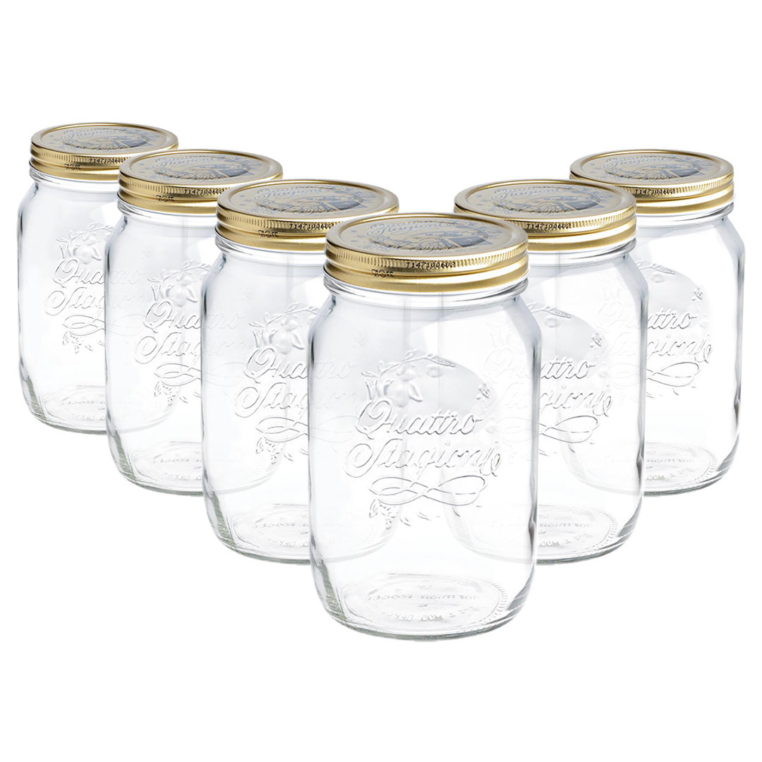 Bormioli Rocco Quattro Stagioni 6 Piece Storage Jar Set