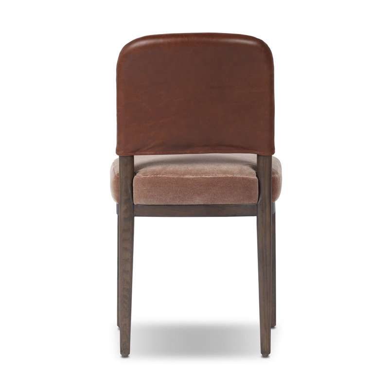Ryver Dining Chair-Dulane Mahogany, Monte Mushroom