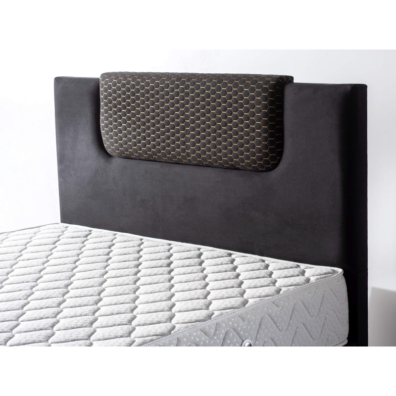 Premium Memory Foam Mattress, Double-Sided, 55.1 x 74.8 x 10.2 inches | Cotton Knitted Fabric Cover, Multi Spring System | Comfortable Support, Solid White Color, Ideal for Ultimate Sleep Experience