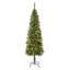 The Holiday Aisle® Pre-lit Artificial Linden Spruce Slim Wrapped Tree-1780407794