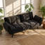 Canapé-lit convertible en velours Fan Chen 57 po L x 39 po P x 29 po H