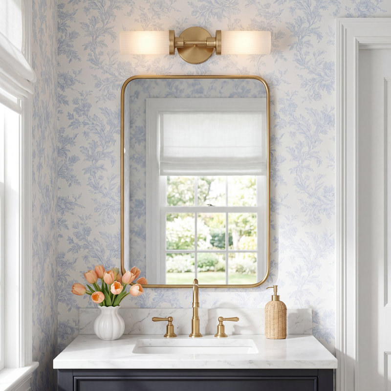 Highpoint 2 - Light Dimmable Vanity Light, Aged Brass