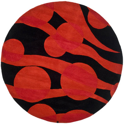 Amier Hand Tufted Wool Abstract Rug