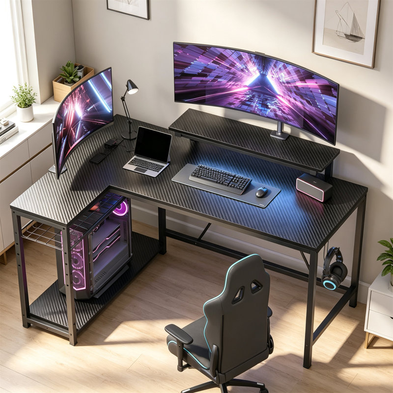 MDF Computer Desk, Black