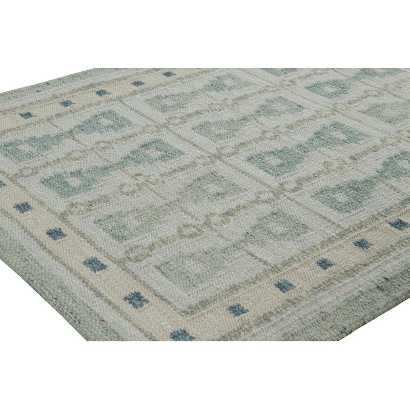 Scandinavian Wool Geometric Area Rug, Rectangle 10' x 14'