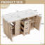Meuble-lavabo double 59 po avec lavabo SMC