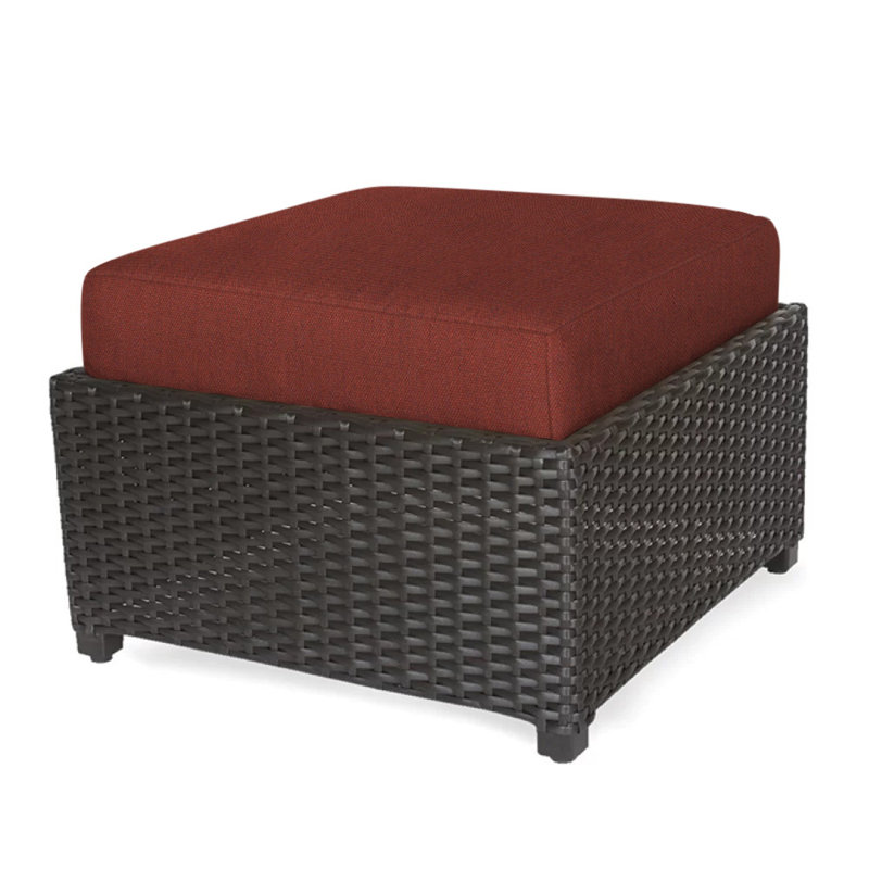 Siesta Key Outdoor Ottoman, Canvas Henna Sunbrella® Canvas