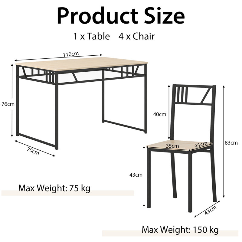 4 - Person Dining Set