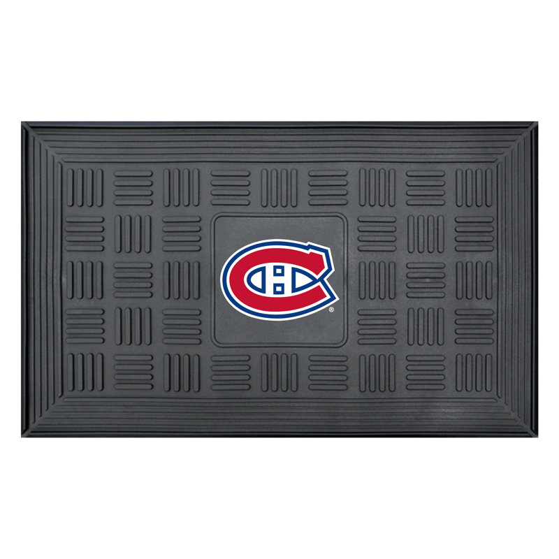 Tapis d'entrée antidérapant 31,25 po x 19,5 po NHL Medallion, Montreal Canadiens