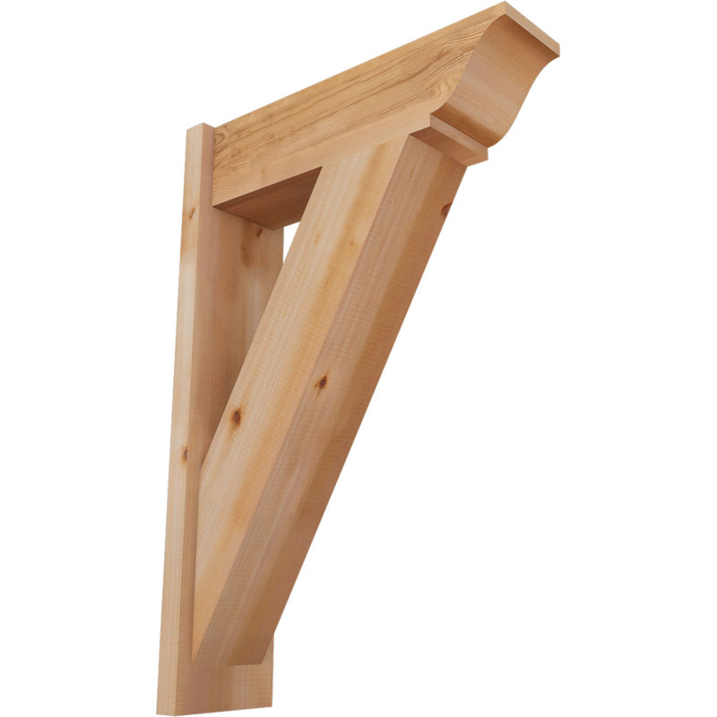 Persienne traditionnelle en bois rustique, Cèdre rouge occidental l 7 1/2 po (lisse), P 24 po x H 36 po