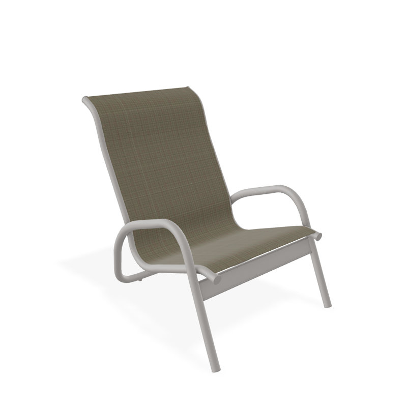 Chaise de jardin Gardenella, Tweed Sunbrella® brun, Gris chaleureux
