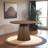 Palamedes Solid Wood Round Table in Walnut