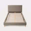Lit plateforme tapissier Vireo - Gris tungstène - Grand