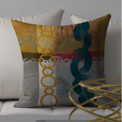 Abstract Throw Pillow