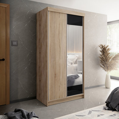 Akaylah 2 Door Glass Wardrobe