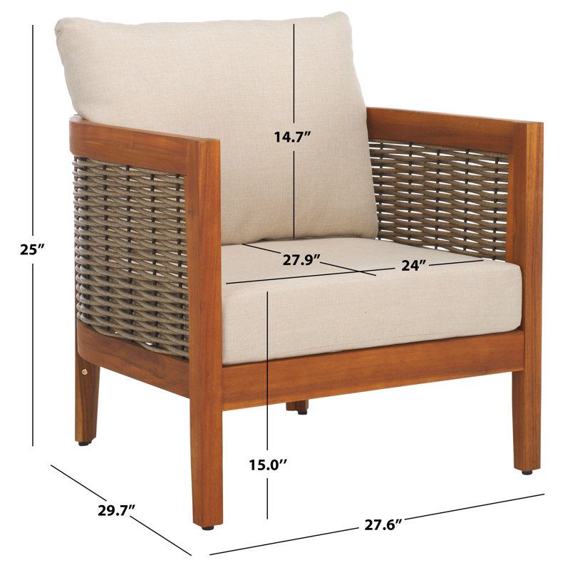 Ensemble de 2 chaises de patio Daun, Natural