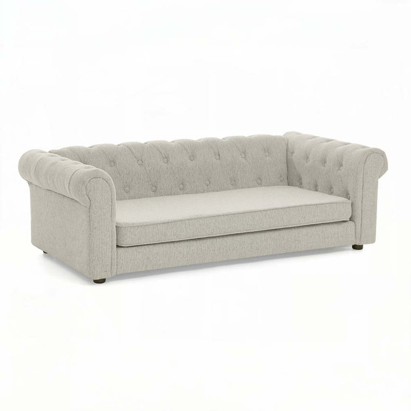 Soft and comfortable pet sofa with backrest and armrests, Beige